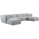 Meridian Miramar Fabric Sectional 683Grey-Sec6A IMAGE 1