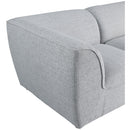  Manufacturer Color_Grey -- Miramar 142" Grey Linen Textured Fabric Upholstered 6 pc Modular Sectional IMAGE 6
