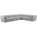 Meridian Miramar Fabric Sectional 683Grey-Sec6B IMAGE 1