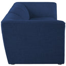  Manufacturer Color_Navy -- Miramar 109" Navy Linen Textured Fabric Upholstered 3 pc Modular Sofa IMAGE 5