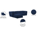 Manufacturer Color_Navy -- Miramar 109" Navy Linen Textured Fabric Upholstered 4 pc Modular Sectional IMAGE 15