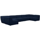 Meridian Miramar Fabric Sectional 683Navy-Sec7B IMAGE 1