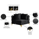  Manufacturer Color_Black -- Meridian Tremblay Stationary Fabric Chair IMAGE 14