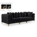  Manufacturer Color_Black -- Meridian Tremblay Stationary Fabric Sofa IMAGE 1