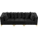  Manufacturer Color_Black -- Meridian Tremblay Stationary Fabric Sofa IMAGE 7