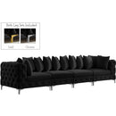  Manufacturer Color_Black -- Meridian Tremblay Stationary Fabric Sofa IMAGE 2