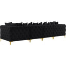  Manufacturer Color_Black -- Meridian Tremblay Stationary Fabric Sofa IMAGE 7