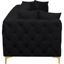  Manufacturer Color_Black -- Meridian Tremblay Stationary Fabric Sofa IMAGE 9