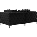  Manufacturer Color_Black -- Meridian Tremblay Stationary Fabric Sofa IMAGE 10