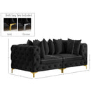  Manufacturer Color_Black -- Meridian Tremblay Stationary Fabric Sofa IMAGE 13