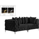  Manufacturer Color_Black -- Meridian Tremblay Stationary Fabric Sofa IMAGE 2