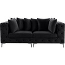  Manufacturer Color_Black -- Meridian Tremblay Stationary Fabric Sofa IMAGE 6