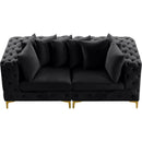  Manufacturer Color_Black -- Meridian Tremblay Stationary Fabric Sofa IMAGE 7