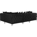  Manufacturer Color_Black -- Meridian Tremblay Fabric 4 pc Sectional IMAGE 10