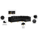  Manufacturer Color_Black -- Meridian Tremblay Fabric 4 pc Sectional IMAGE 14