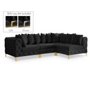  Manufacturer Color_Black -- Meridian Tremblay Fabric 4 pc Sectional IMAGE 1