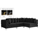  Manufacturer Color_Black -- Meridian Tremblay Fabric 4 pc Sectional IMAGE 2