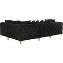  Manufacturer Color_Black -- Meridian Tremblay Fabric 4 pc Sectional IMAGE 9