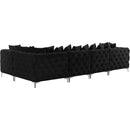  Manufacturer Color_Black -- Meridian Tremblay Fabric 5 pc Sectional IMAGE 10