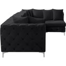  Manufacturer Color_Black -- Meridian Tremblay Fabric 5 pc Sectional IMAGE 12