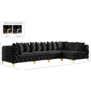  Manufacturer Color_Black -- Meridian Tremblay Fabric 5 pc Sectional IMAGE 13