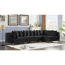  Manufacturer Color_Black -- Meridian Tremblay Fabric 5 pc Sectional IMAGE 3