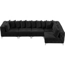  Manufacturer Color_Black -- Meridian Tremblay Fabric 5 pc Sectional IMAGE 8