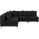  Manufacturer Color_Black -- Meridian Tremblay Fabric 5 pc Sectional IMAGE 10