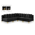  Manufacturer Color_Black -- Meridian Tremblay Fabric 5 pc Sectional IMAGE 1