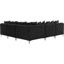  Manufacturer Color_Black -- Meridian Tremblay Fabric 5 pc Sectional IMAGE 8