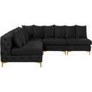  Manufacturer Color_Black -- Meridian Tremblay Fabric 5 pc Sectional IMAGE 9
