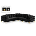  Manufacturer Color_Black -- Meridian Tremblay Fabric 5 pc Sectional IMAGE 1