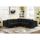  Manufacturer Color_Black -- Meridian Tremblay Fabric 5 pc Sectional IMAGE 3