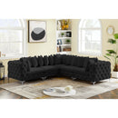  Manufacturer Color_Black -- Meridian Tremblay Fabric 5 pc Sectional IMAGE 4
