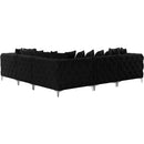  Manufacturer Color_Black -- Meridian Tremblay Fabric 5 pc Sectional IMAGE 8