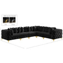  Manufacturer Color_Black -- Meridian Tremblay Fabric 6 pc Sectional IMAGE 13