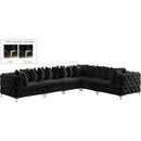  Manufacturer Color_Black -- Meridian Tremblay Fabric 6 pc Sectional IMAGE 2