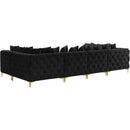  Manufacturer Color_Black -- Meridian Tremblay Fabric 6 pc Sectional IMAGE 11