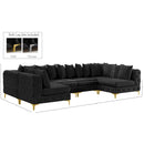 Manufacturer Color_Black -- Meridian Tremblay Fabric 6 pc Sectional IMAGE 15