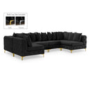  Manufacturer Color_Black -- Meridian Tremblay Fabric 6 pc Sectional IMAGE 1