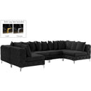  Manufacturer Color_Black -- Meridian Tremblay Fabric 6 pc Sectional IMAGE 2