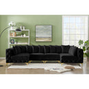  Manufacturer Color_Black -- Meridian Tremblay Fabric 6 pc Sectional IMAGE 3