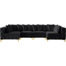  Manufacturer Color_Black -- Meridian Tremblay Fabric 6 pc Sectional IMAGE 5