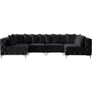  Manufacturer Color_Black -- Meridian Tremblay Fabric 6 pc Sectional IMAGE 6