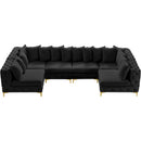 Manufacturer Color_Black -- Meridian Tremblay Fabric 6 pc Sectional IMAGE 7