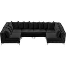  Manufacturer Color_Black -- Meridian Tremblay Fabric 6 pc Sectional IMAGE 8