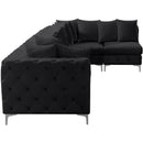  Manufacturer Color_Black -- Meridian Tremblay Fabric 6 pc Sectional IMAGE 12