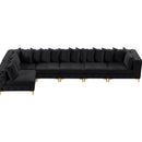  Manufacturer Color_Black -- Meridian Tremblay Fabric 6 pc Sectional IMAGE 13