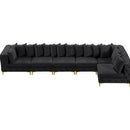  Manufacturer Color_Black -- Meridian Tremblay Fabric 6 pc Sectional IMAGE 15