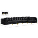  Manufacturer Color_Black -- Meridian Tremblay Fabric 6 pc Sectional IMAGE 17